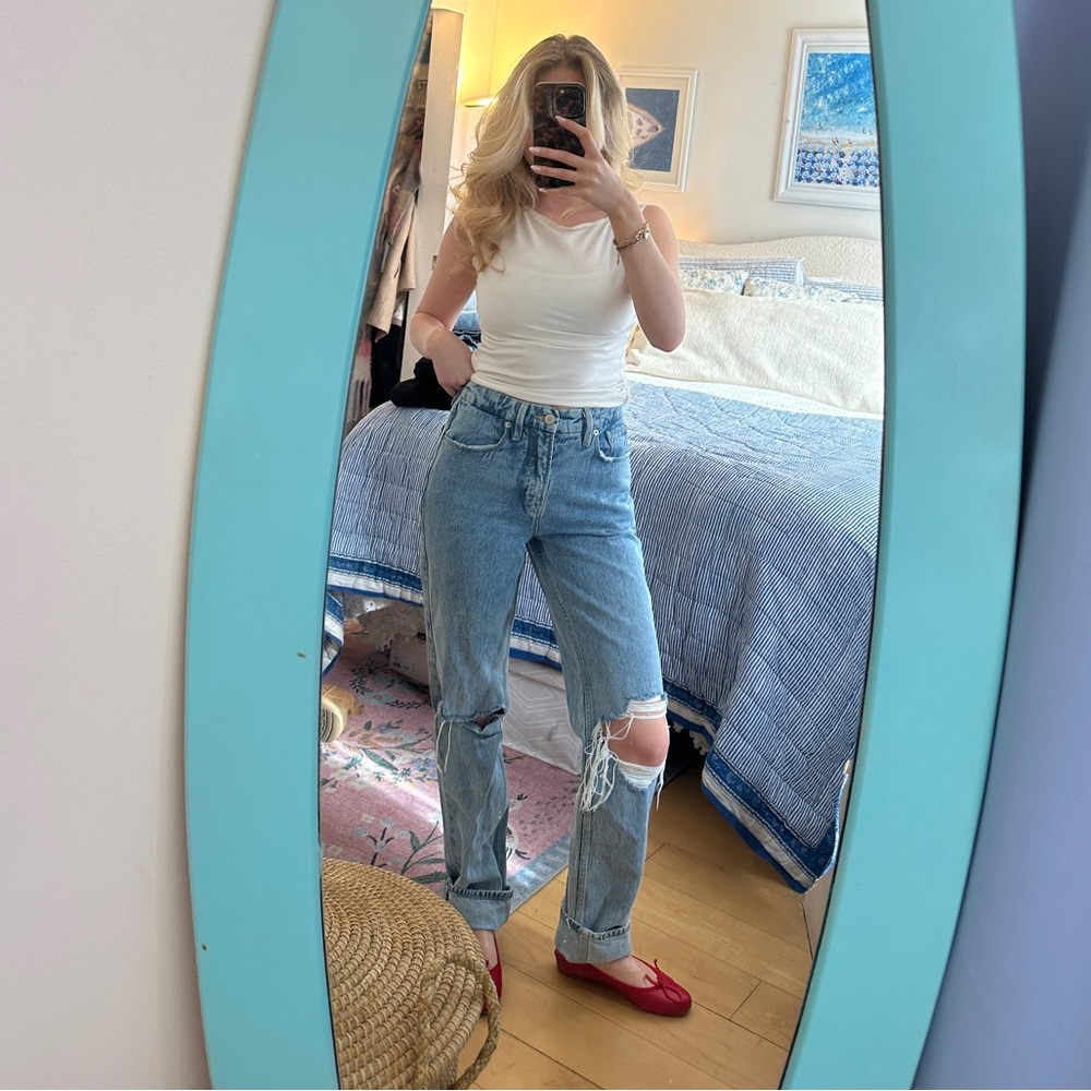 Good American straight leg jeans